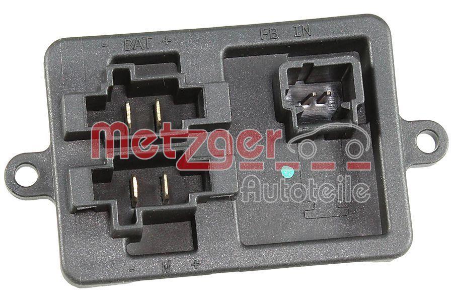 Résistance, pulseur d'air habitacle (Élément de commande, chauffage/ventilation) METZGER ref. 0917698